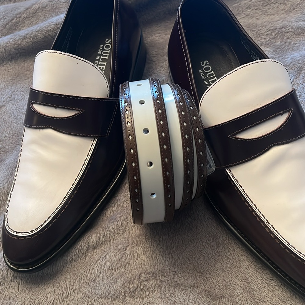 Men’s Leather Shoes and Matching Belt